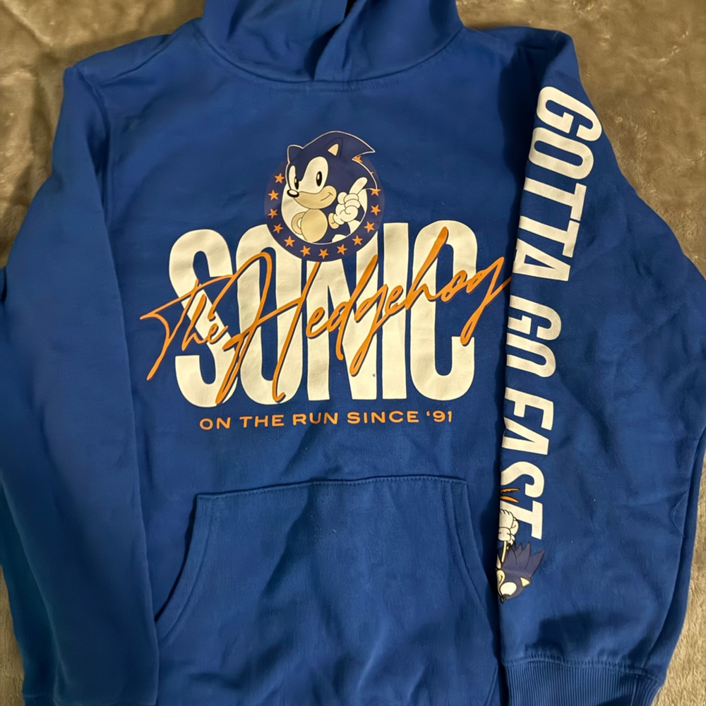 Blue Sonic Hoodie